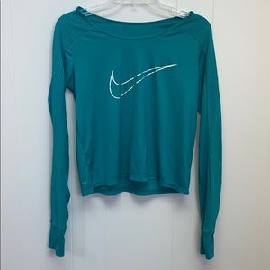 Nike dri fit long sleeve work out top